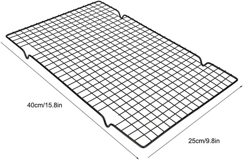 Coolbird 16 * 10 inch BBQ Grill Mesh Metal BBQ Barbecue Grill Grilling Mesh Wire Cooking Net Outdoor,Barbecue Grilled Grid (Black) - Image 3